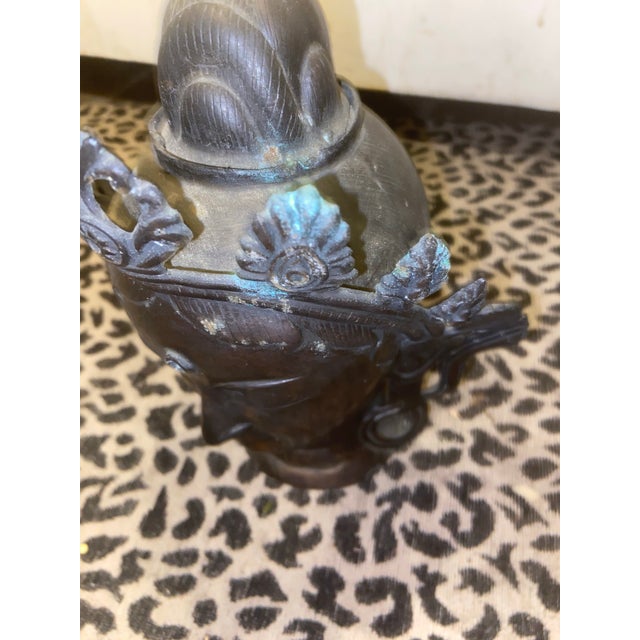 Early 20th Century Early 20th Century Tibetan/Nepalese Bronze Bodhisattva Head – Hollow Cast For Sale - Image 5 of 12