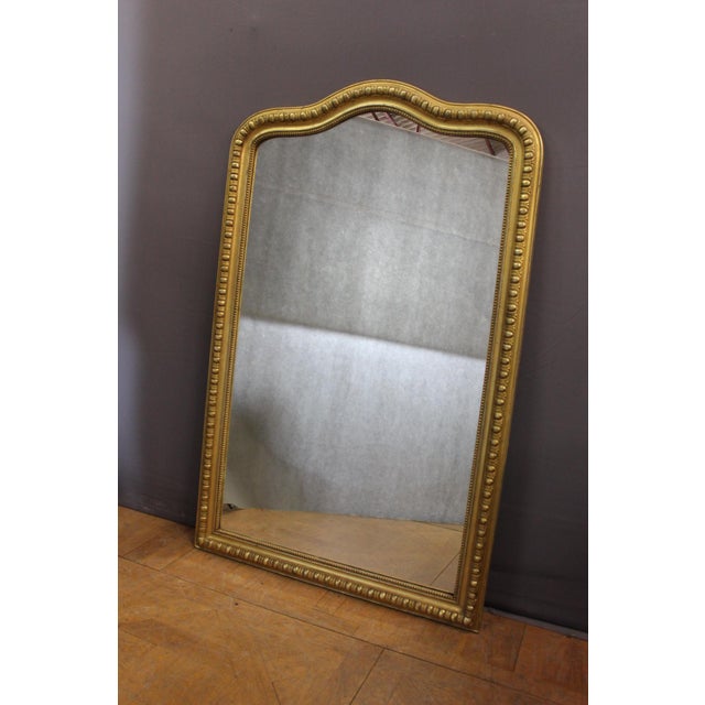 Large 19th Century Gilded Stucco Mirror For Sale - Image 10 of 14