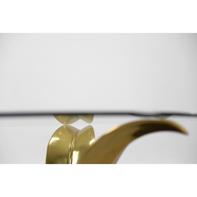 Vintage Palm Leaf Cocktail Coffee Table, 1970s For Sale - Image 10 of 13