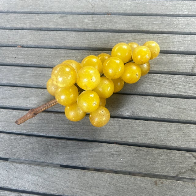 Mid 20th Century 1960s Golden Umber Alabaster Grape Cluster For Sale - Image 5 of 9
