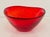 Red Mid Century Modern Red Murano Glass Bowl From Italy For Sale - Image 8 of 8
