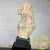 Late 20th Century 1980’s Figural Large Hand Carved Marble Embracing Couple Sculpture & Slate Tile Pedestal For Sale - Image 5 of 12