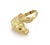 Mid 20th Century Horse Head Ring Ruby Eyes 18K Yellow Gold Size 5.5 For Sale - Image 4 of 7