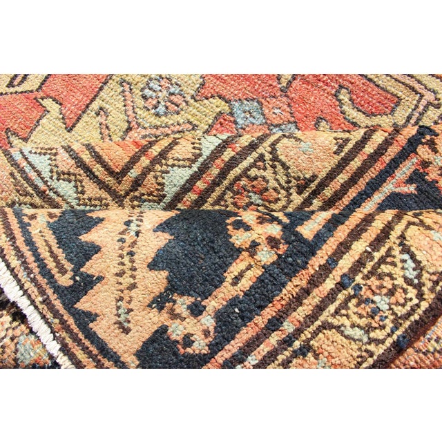 Antique Persian Serapi Rug With All-Over Geometric Design For Sale - Image 12 of 13