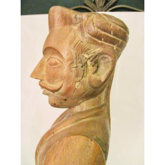 Wood Turkish Merchant Cigar Store Trade Sign Folk Art Carving For Sale - Image 7 of 7