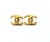 Chanel Chanel Vintage Gold Plated Skinny CC Regular Clip on Earrings, A Pair For Sale - Image 4 of 5