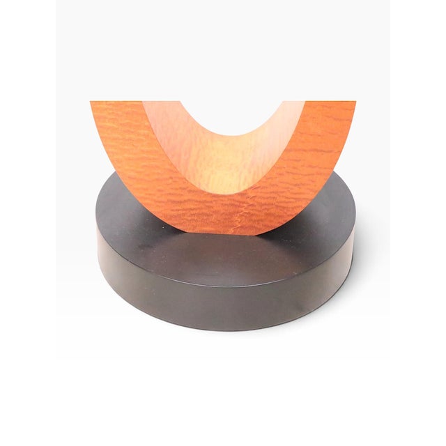 Wood Post Modern Pedestal Table by Richard Judd C. 2014 For Sale - Image 7 of 13