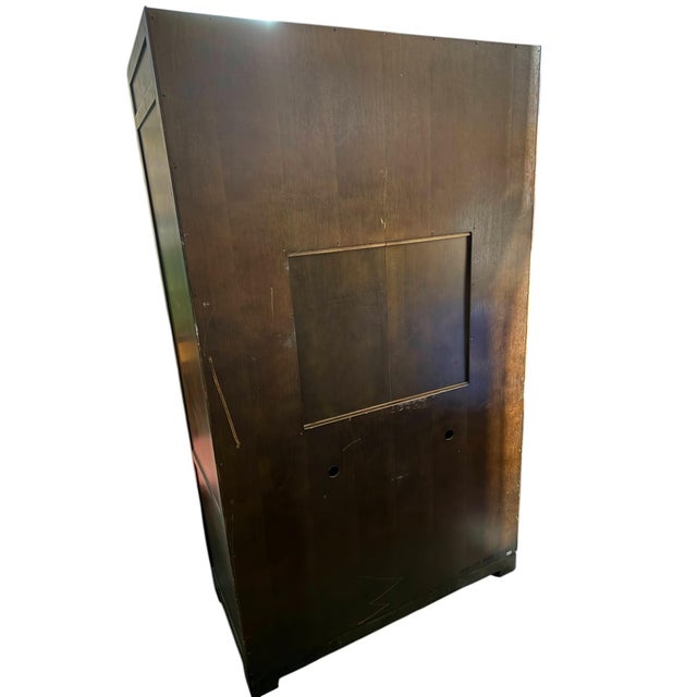 Burl Wood Armoire For Sale - Image 4 of 8