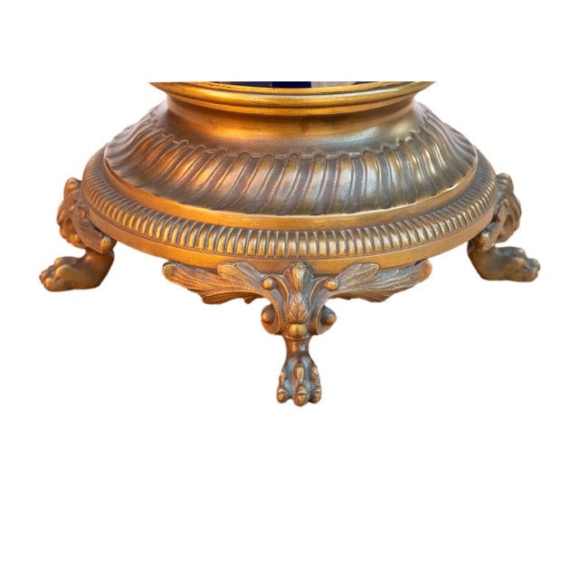 Antique French Sèvres Porcelain G. Poitevin Ormolu Japy Freres 8 Day Clock 1875 For Sale - Image 18 of 18