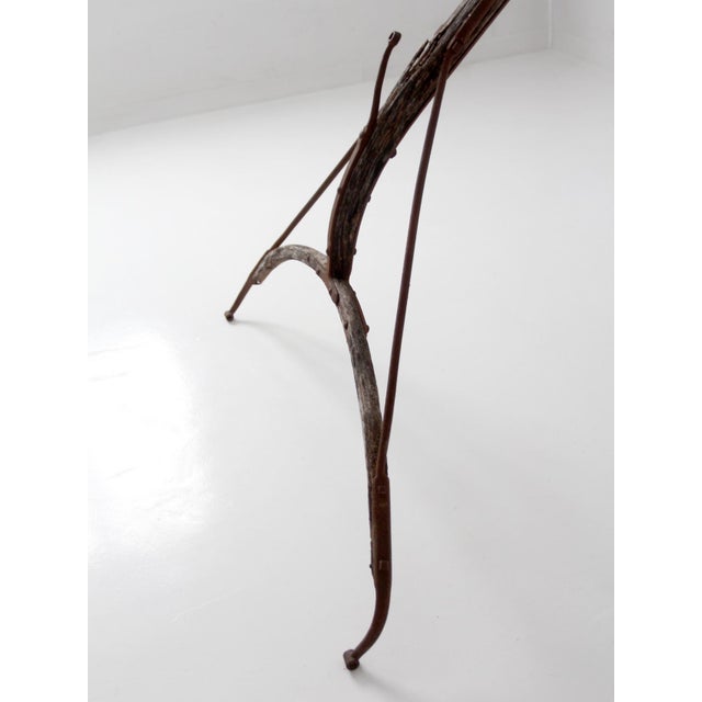 Wood Antique Horse Drawn Wagon Shaft Thill Farm Decor For Sale - Image 7 of 18