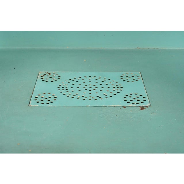 White Vintage Steel Glass Medical Pharmacy Display Cabinet For Sale - Image 8 of 12
