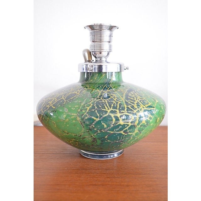 Ikora Table Lamp in Glass by Karl Wiedmann for WMF, 1930s For Sale - Image 6 of 15