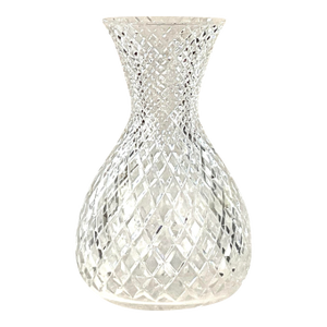 Rogaska-Premier Slovenian-Luxury Handmade Lead Crystal Diamond Point .12 Inch Bouquet Vase