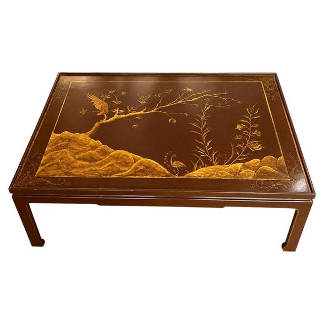 Square Red Lacquered Chinoiserie Occasional Table, 1960 For Sale - Image 13 of 13