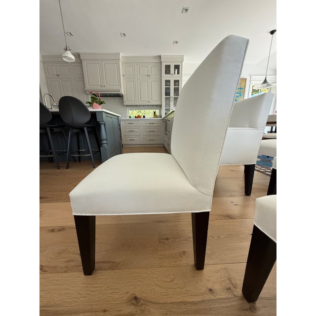 Set of 6 Custom Upholstered Jean Michel Frank Style Dining Chairs by Saks Santangelo For Sale - Image 9 of 14