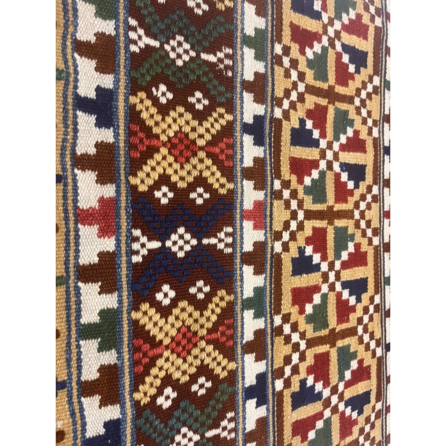 Early 20th Century Antique Scandinavian Textile Kilim (1 of Pair) Rug 1’11” X 9’7” For Sale - Image 5 of 6