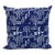 Hand-Blocked French Indigo Pillow For Sale