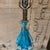 1950s Mid-Century Modern Blue Murano Glass Table Lamps Designed by Segues For Sale - Image 5 of 12