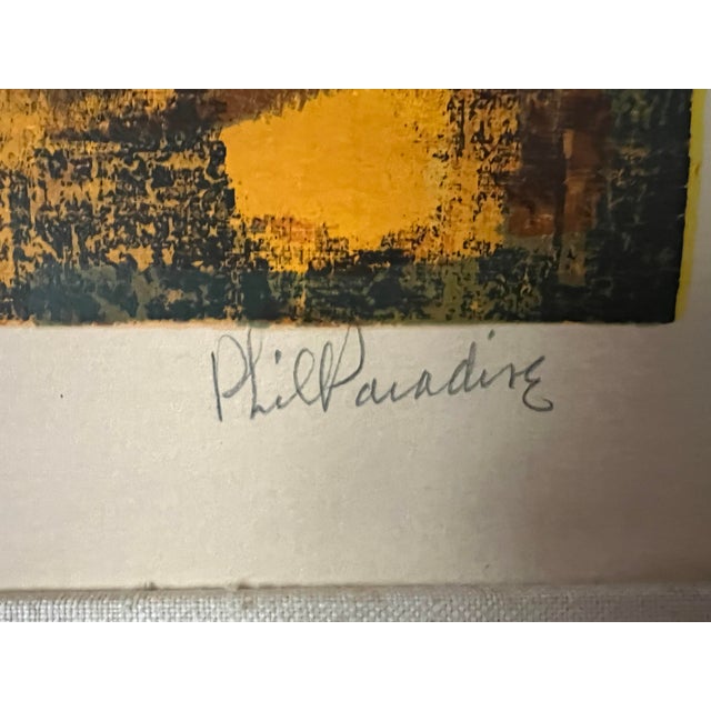 1960s Two Mid Century Modern Phil Paradise Serigraphs For Sale - Image 9 of 10