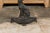 Brown English Iron Umbrella Stand Depicting a Dog Sitting in front of a Tree For Sale - Image 8 of 11