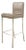 Steelcase Coalesse Modern Leather and Chrome Bar Stool For Sale