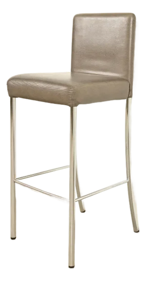 Steelcase Coalesse Modern Leather and Chrome Bar Stool