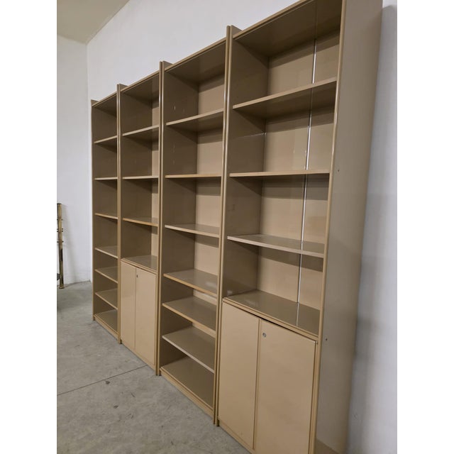 1970s Olinto Bookcase by Kazuhide Takahamafor B&B Italia / C&B Italia, 1970s, Set of 4 For Sale - Image 5 of 11