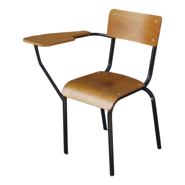 School Desk Chair by Jacques Hitier for Mobilor, France, 1950s For Sale