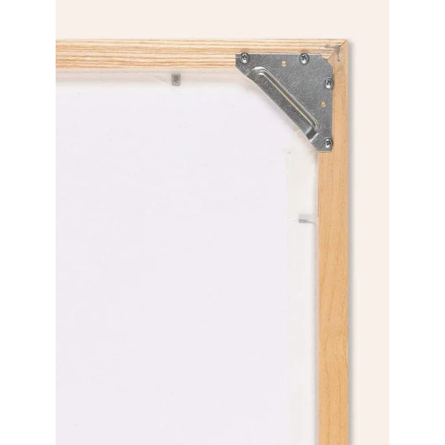 Lady with Flowers, Gouache on Cardboard, Framed For Sale - Image 9 of 10