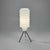 Mid-Century Modern Mid-Century Italian White Glass Tripod Table Lamp, 1960s For Sale - Image 3 of 9