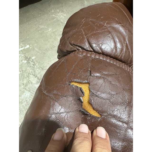 Wood Vintage 1970s Teak and Leather Ekornes Attributed Montana Lounge Chair For Sale - Image 7 of 8