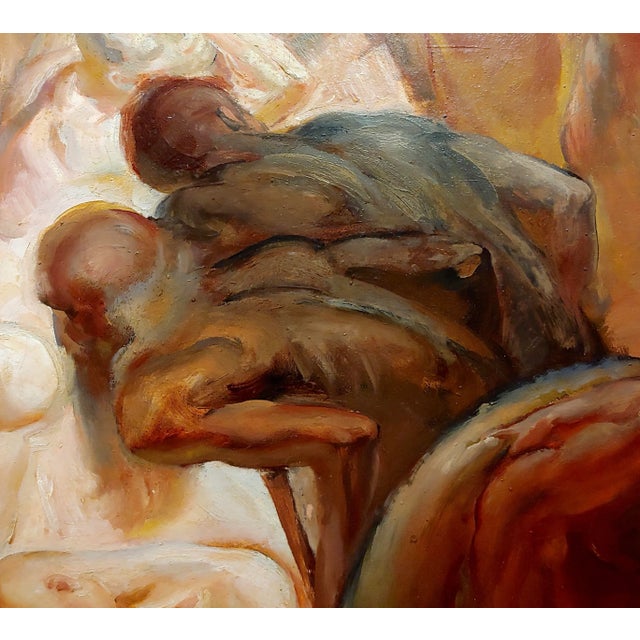 Edouard Vysekal -Terrifying Nude Scene of Bodies From Dante Inferno-Oil Painting For Sale In Los Angeles - Image 6 of 13