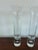 Mid 20th Century Set of 3 Vintage Controlled Bubble Glass Bud Vases With Heavy Bases For Sale - Image 5 of 8