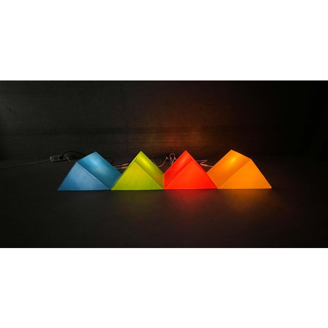 Postmodern Orange Prism Shape Floor or Table Lamp from Heico, 1980s For Sale - Image 18 of 18