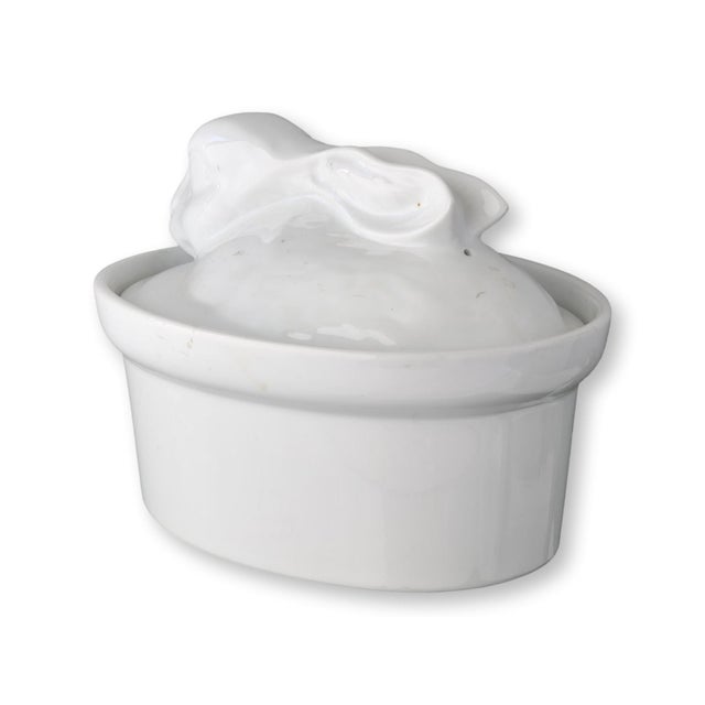 French Porcelain Rabbit Tureen For Sale - Image 4 of 5