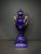 Rococo Portrait Vase in Cobalt Blue and Gilt by Josef Strnact, 1890s For Sale - Image 3 of 11