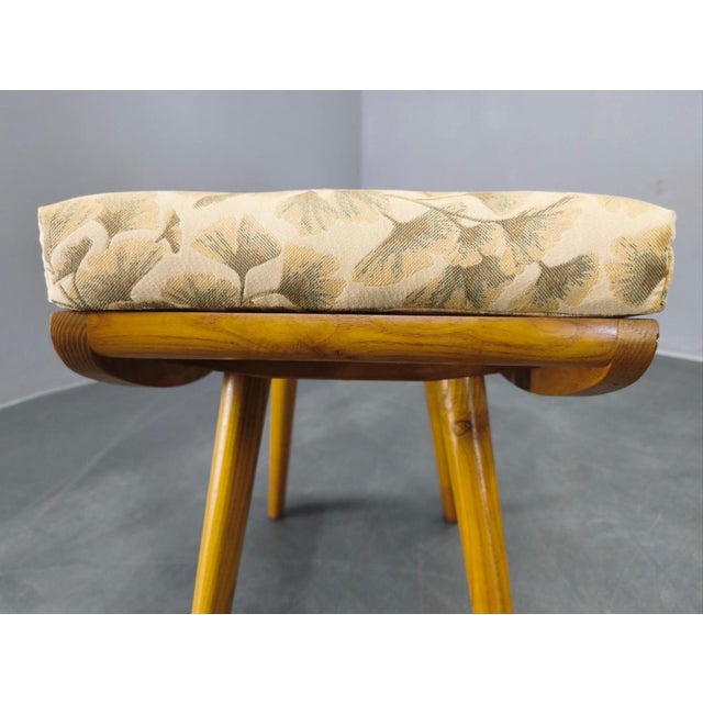 Mid-Century Modern Maple Ottomans, Czechoslovakia, 1960s, Set of 2 For Sale - Image 10 of 13