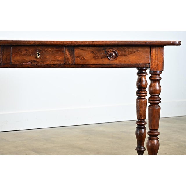 A lovely console table/server from 19th-century France made with fine craftsmanship. The top is made from two planks of...