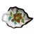 Vintage Dutch Modica Gouda Floral Ceramic Leaf-Shaped Candy Dish Catch All For Sale