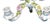 Pair of Meissen Style Porcelain Five-Arm Candelabras. Germany, 20th Century. For Sale - Image 4 of 10