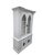 Wood Vintage Gothic Revival White Display Cabinet For Sale - Image 7 of 9