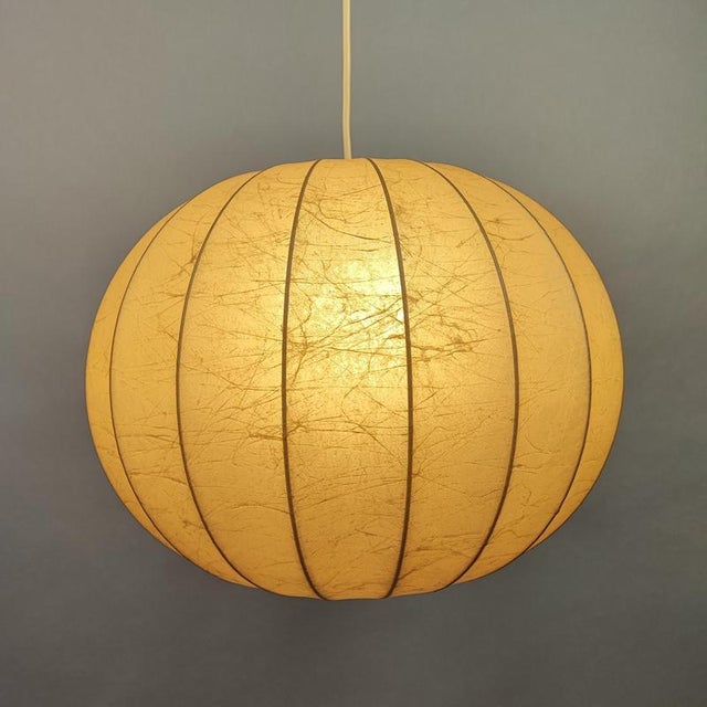 Cocoon Ceiling Lamp by Achille Castiglioni, 1970s For Sale - Image 3 of 7