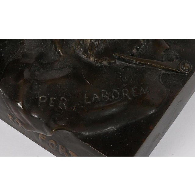 Large Antique French of Gloire et Fortune Lamp Bronze, 1890s For Sale - Image 18 of 18