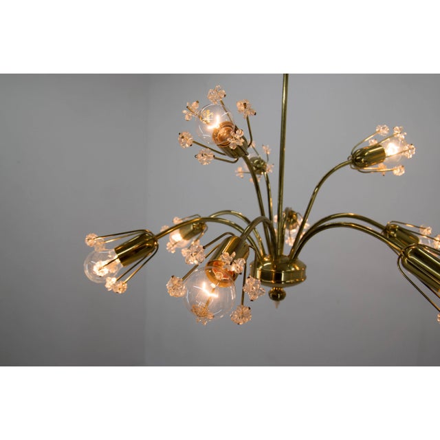 Rupert Nikoll 9-Light Chandelier by Emil Stejnar for Rupert Nikoll, Austria, 1950s For Sale - Image 4 of 13