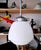 Height-adjustable opaline pendant light (82 - 100 cm), circa 1920–1940. Up to 250V (Europe/UK Standard).The wiring of this...
