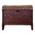 19th Century Wood and Waxed Canvas Shoe Shine Stool With Storage For Sale