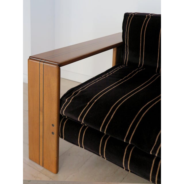 Black Italian Two Seat Sofa by Afra & Tobia Scarpa for Maxalto, 1970s For Sale - Image 8 of 18