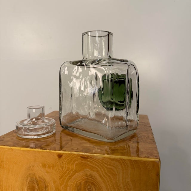 Helena Tynell Finland 1960’s Decanter Glass Green