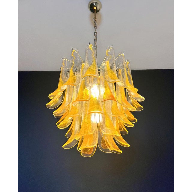 Italian Orange Murano Glass Chandelier, 1990s For Sale - Image 11 of 18
