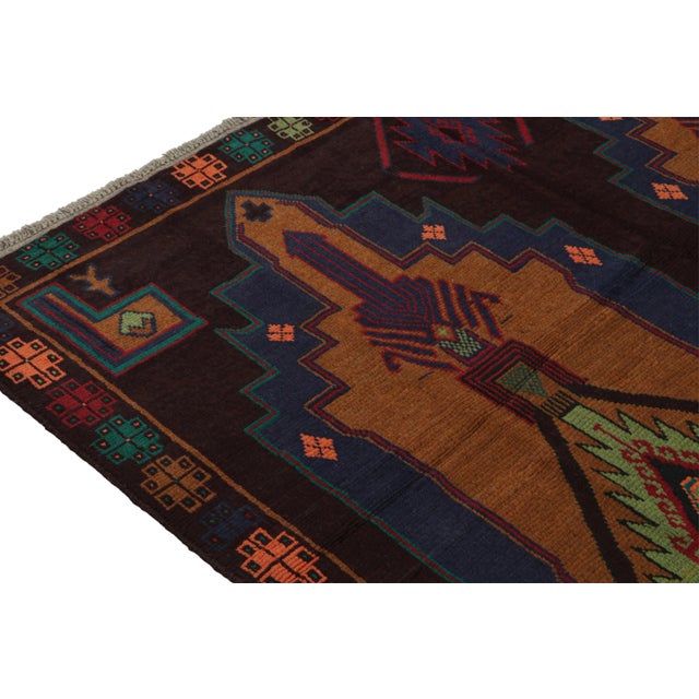 Rug & Kilim’s Baluch Tribal Rug With Colorful Geometric Patterns For Sale In New York - Image 6 of 7